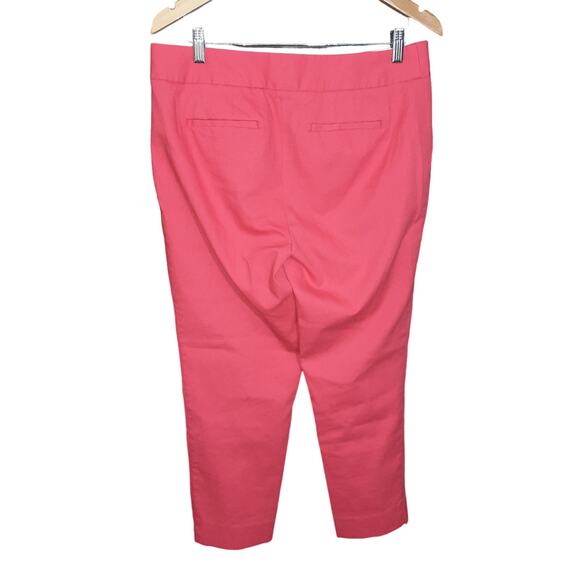 Talbots Womens Dark Coral Slim Crop Pants Size 10 - Picture 2 of 5